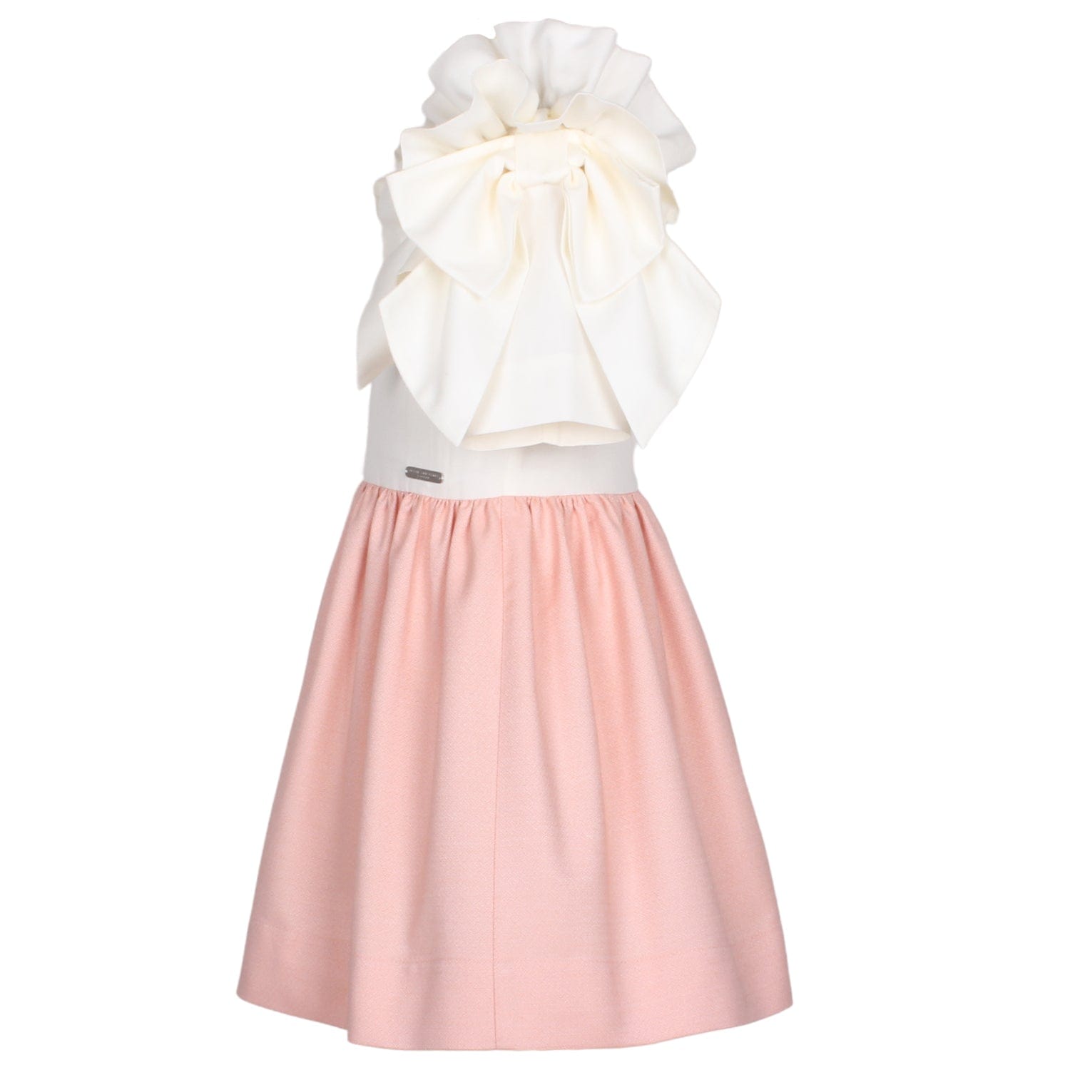 Bow Sleeve Dress Pink Texture 6YRS SAMPLE