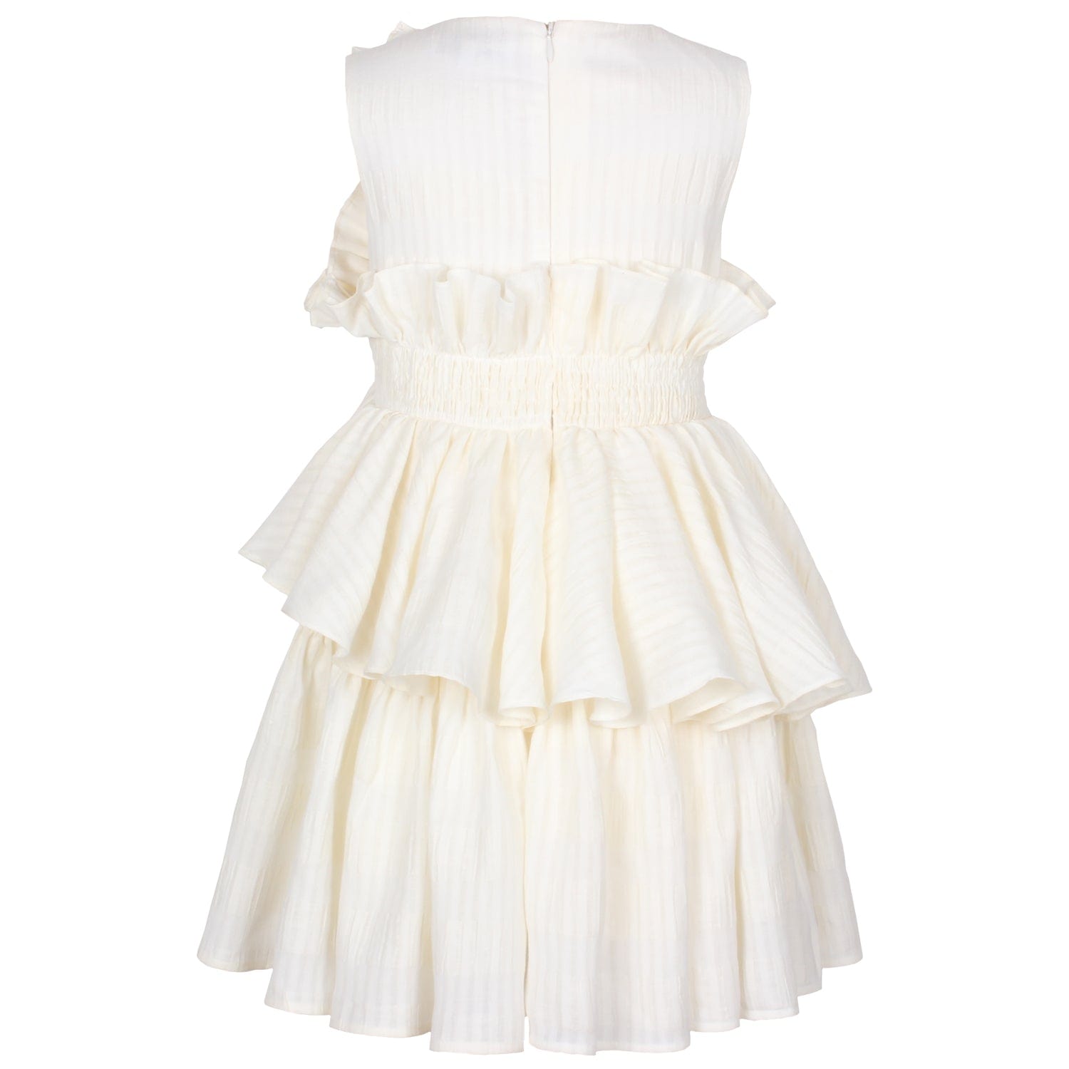 Wreath Dress Creme Stripe