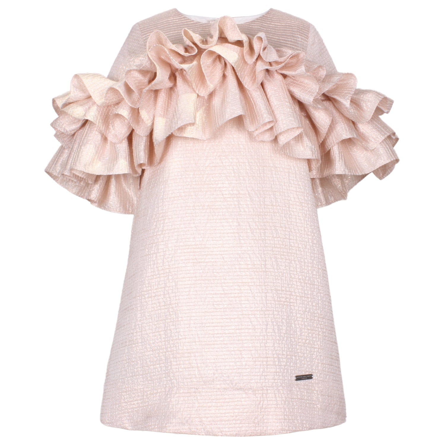 Flutterby A-Line Dress Pink Stripe