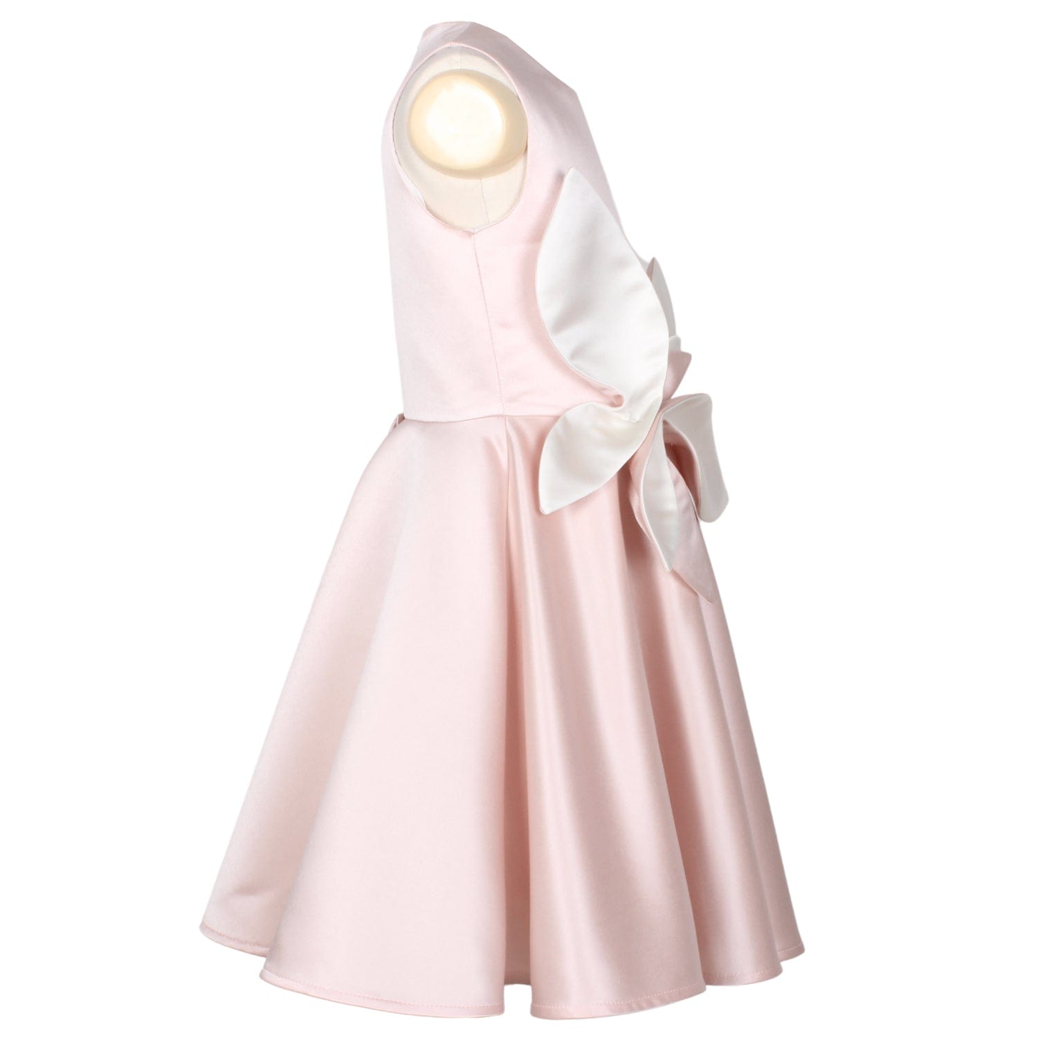 Magnolia Dress Soft Pink Satin