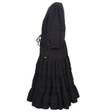 Romance Maxi Dress Black Ripple 6YRS SAMPLE