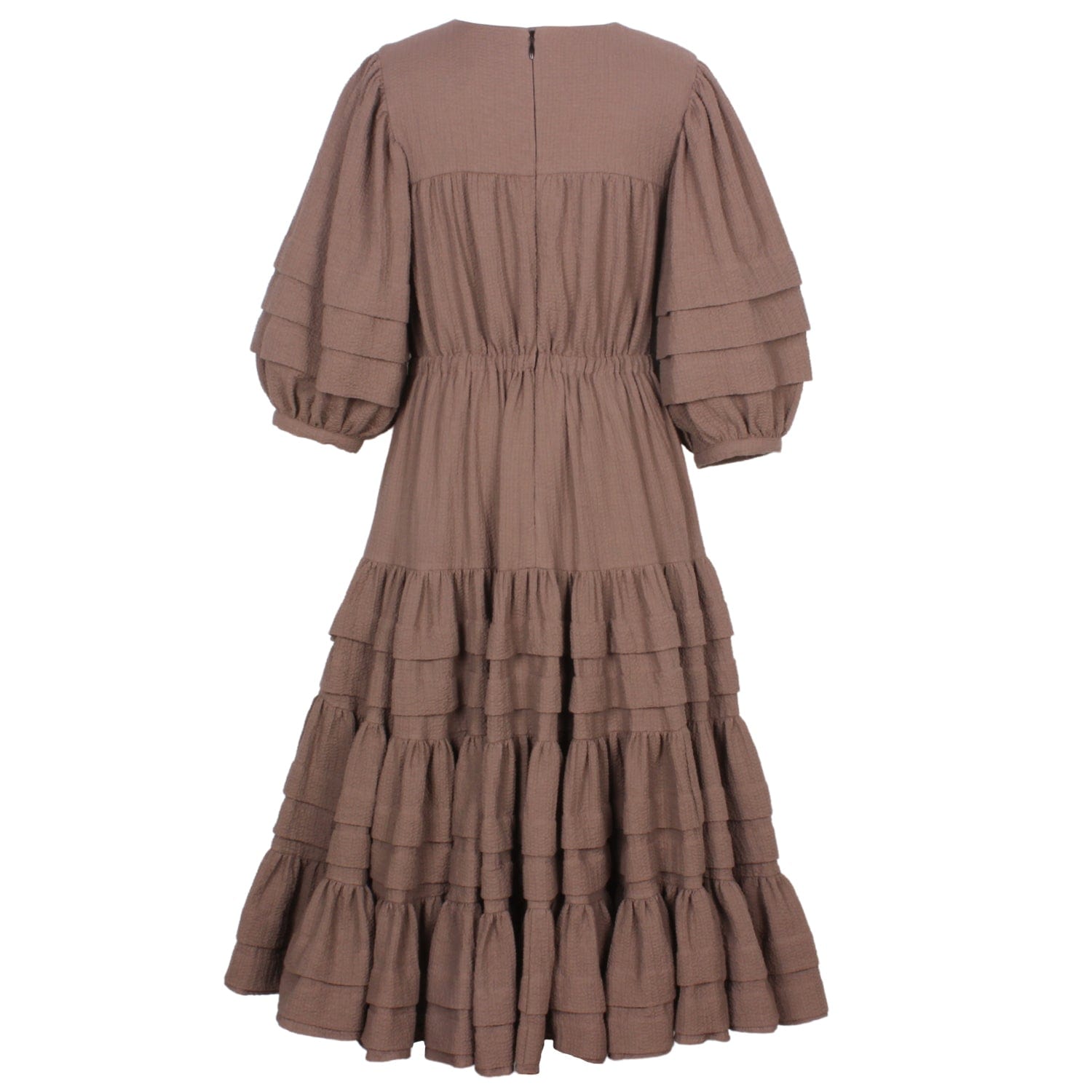 Romance Maxi Dress Brown Ripple 6YRS SAMPLE