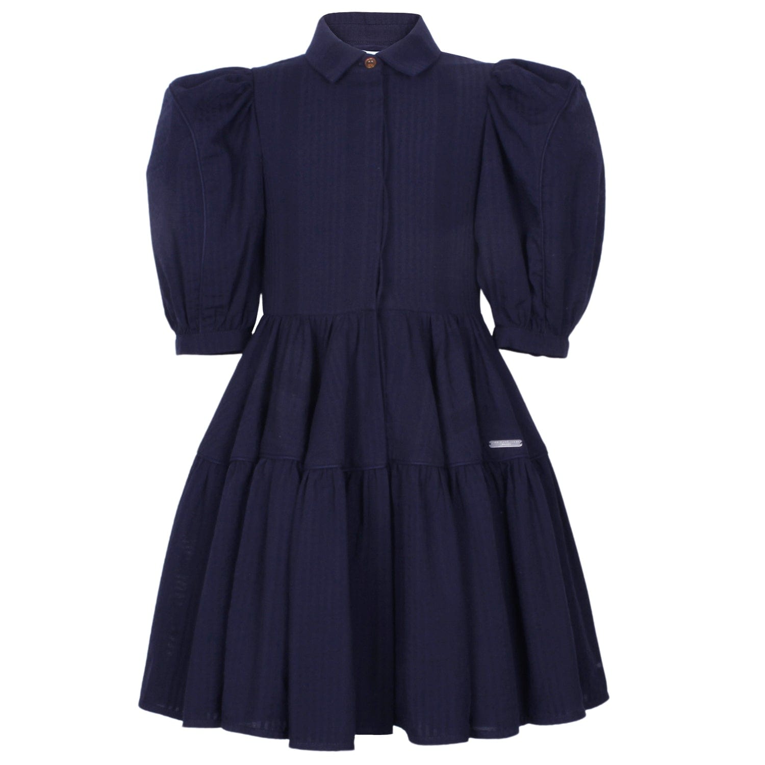 Glistening Dress Navy Stripe 6YRS SAMPLE