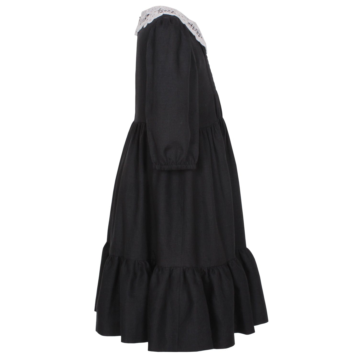 Rae Dress Black Linen 6YRS SAMPLE