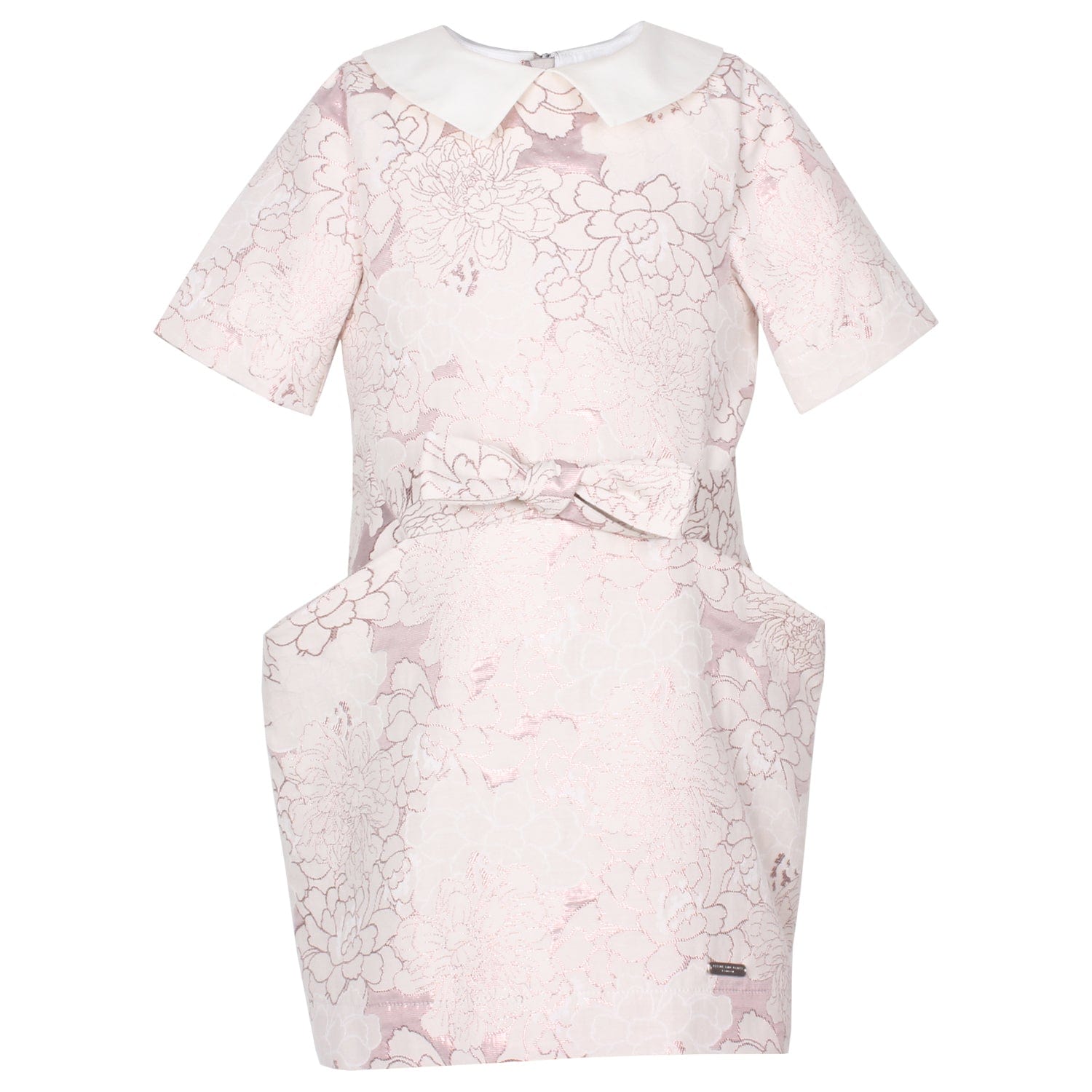 Origami Dress Pink Clouds Jacquard