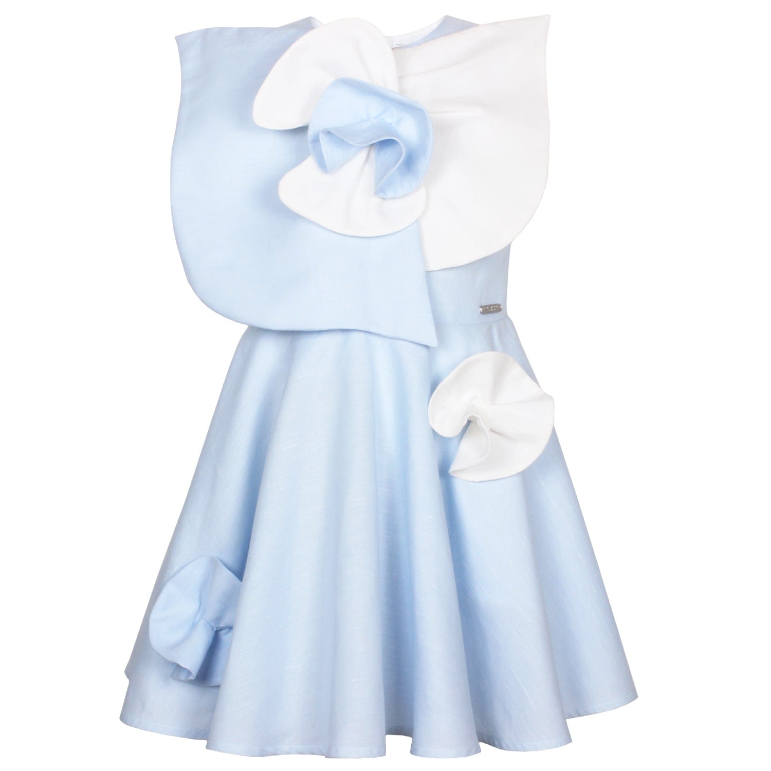 Peony Dress Blue Clouds 6YRS SAMPLE