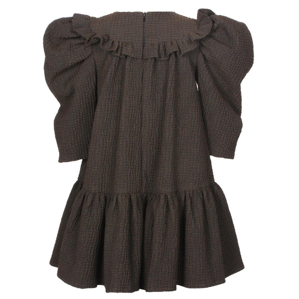 Betsy Dress Brown Crinkle 6YRS SAMPLE