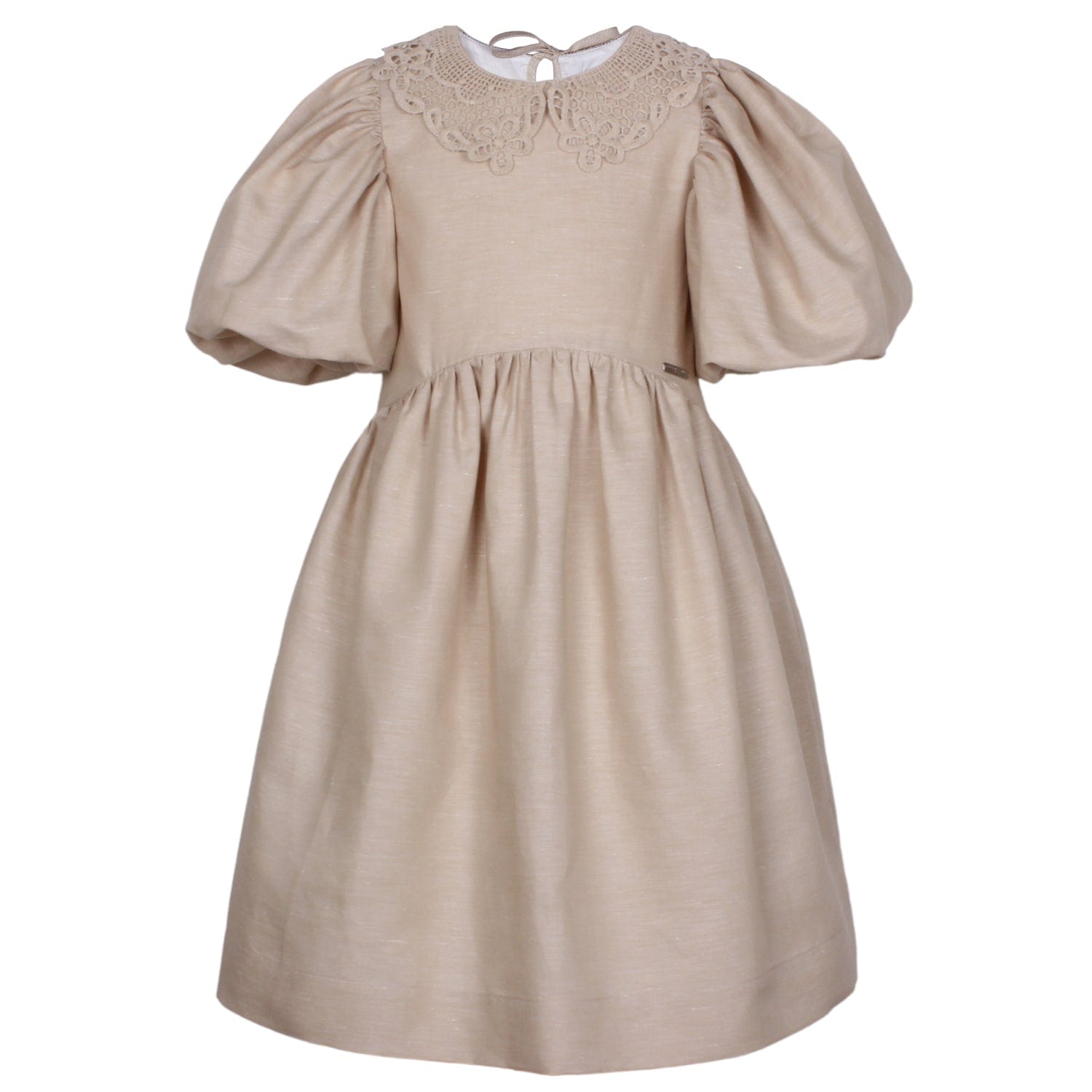 Capriole Dress Beige 6YRS SAMPLE