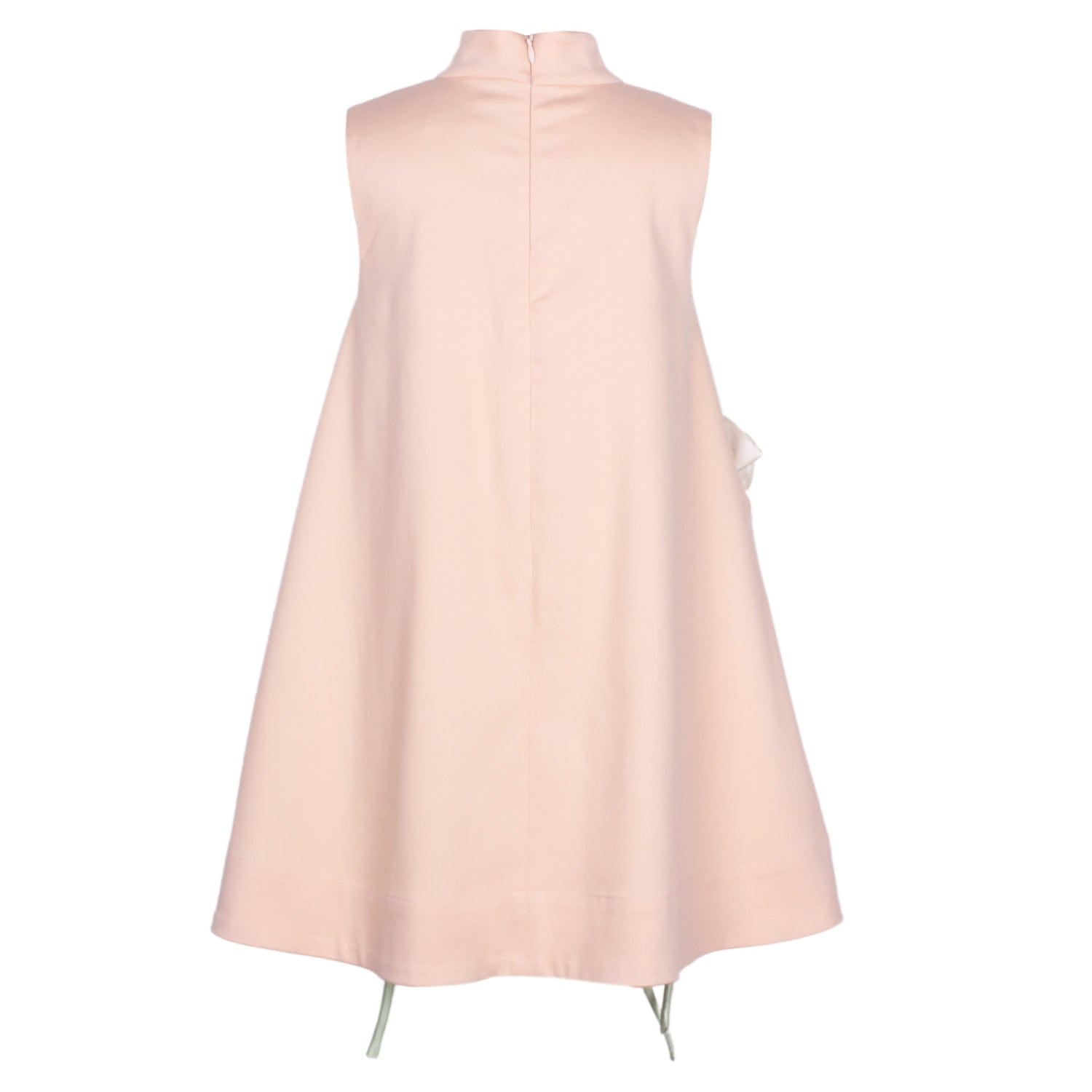 Flora Dress Peach & Creme Satin