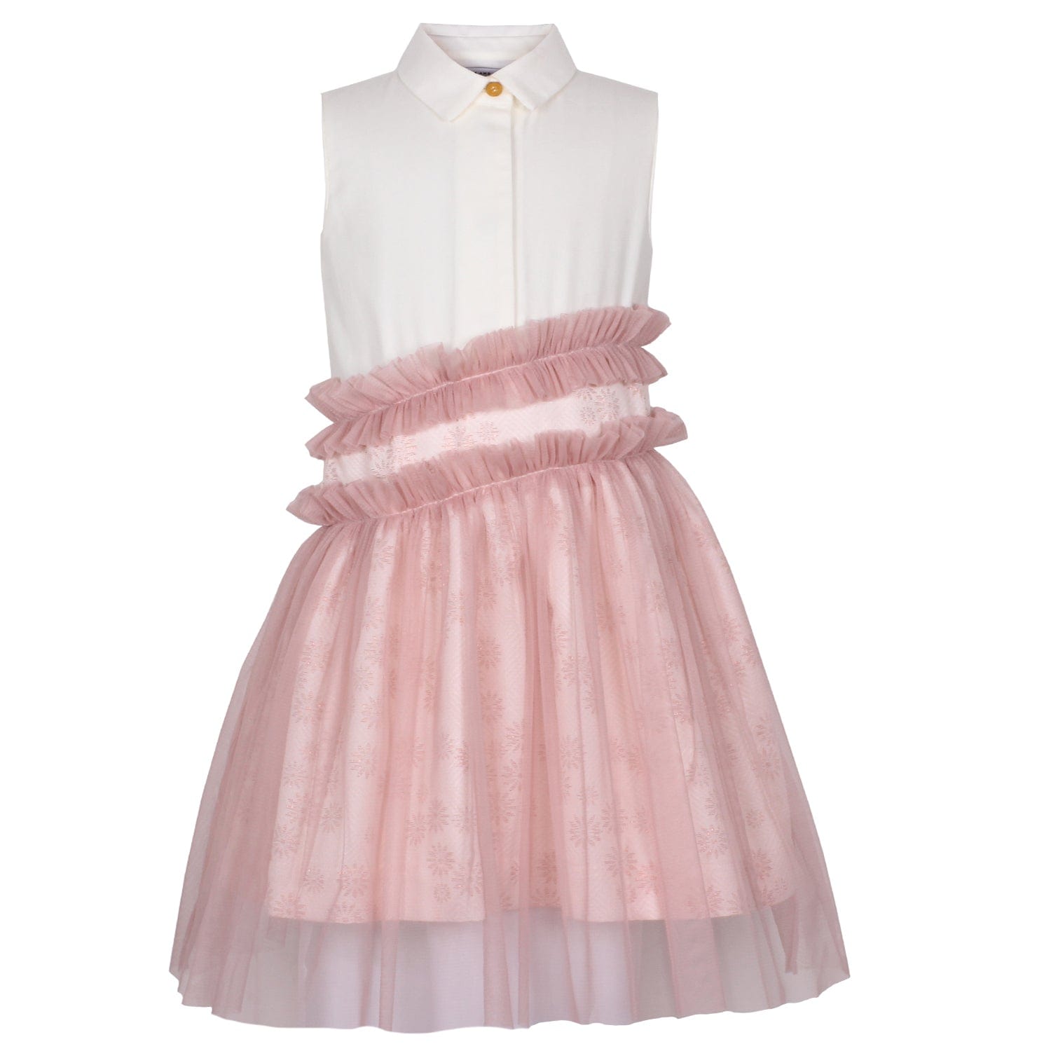 Grace Dress Pink Daisy Jacquard 6YRS SAMPLE