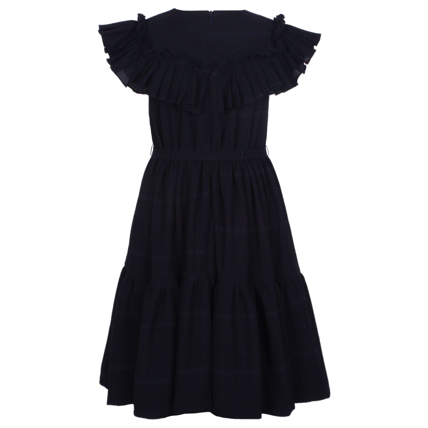 Head Spin Dress Black Crinkle 6YRS SAMPLE