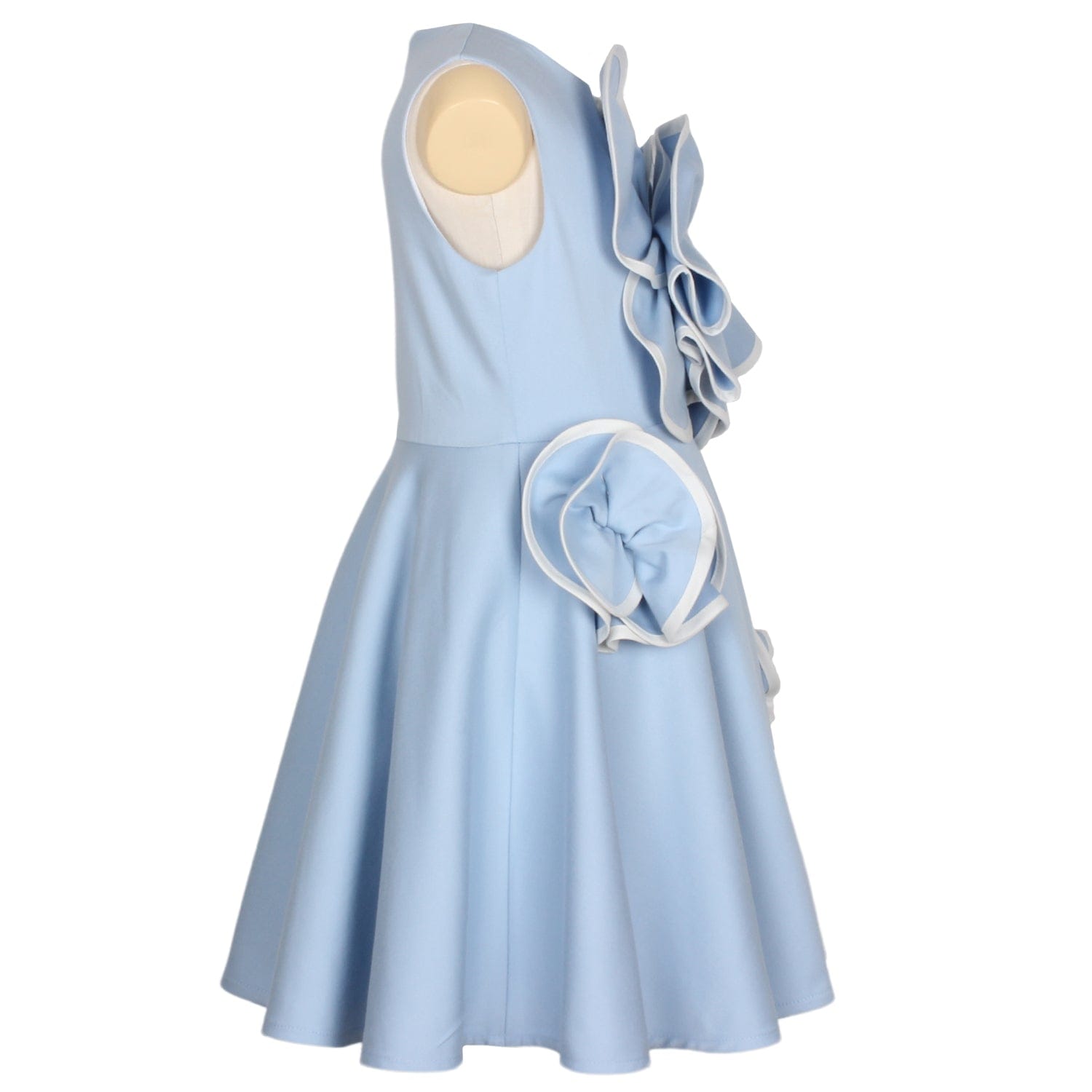 Jacqueline With Flowers Dress Light Blue