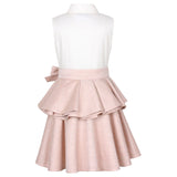 Joyful Peplum Dress Light Pink Coco