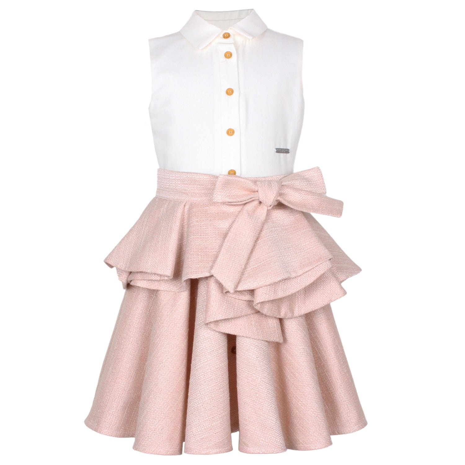 Joyful Peplum Dress Light Pink Coco