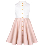 Joyful Peplum Dress Light Pink Coco