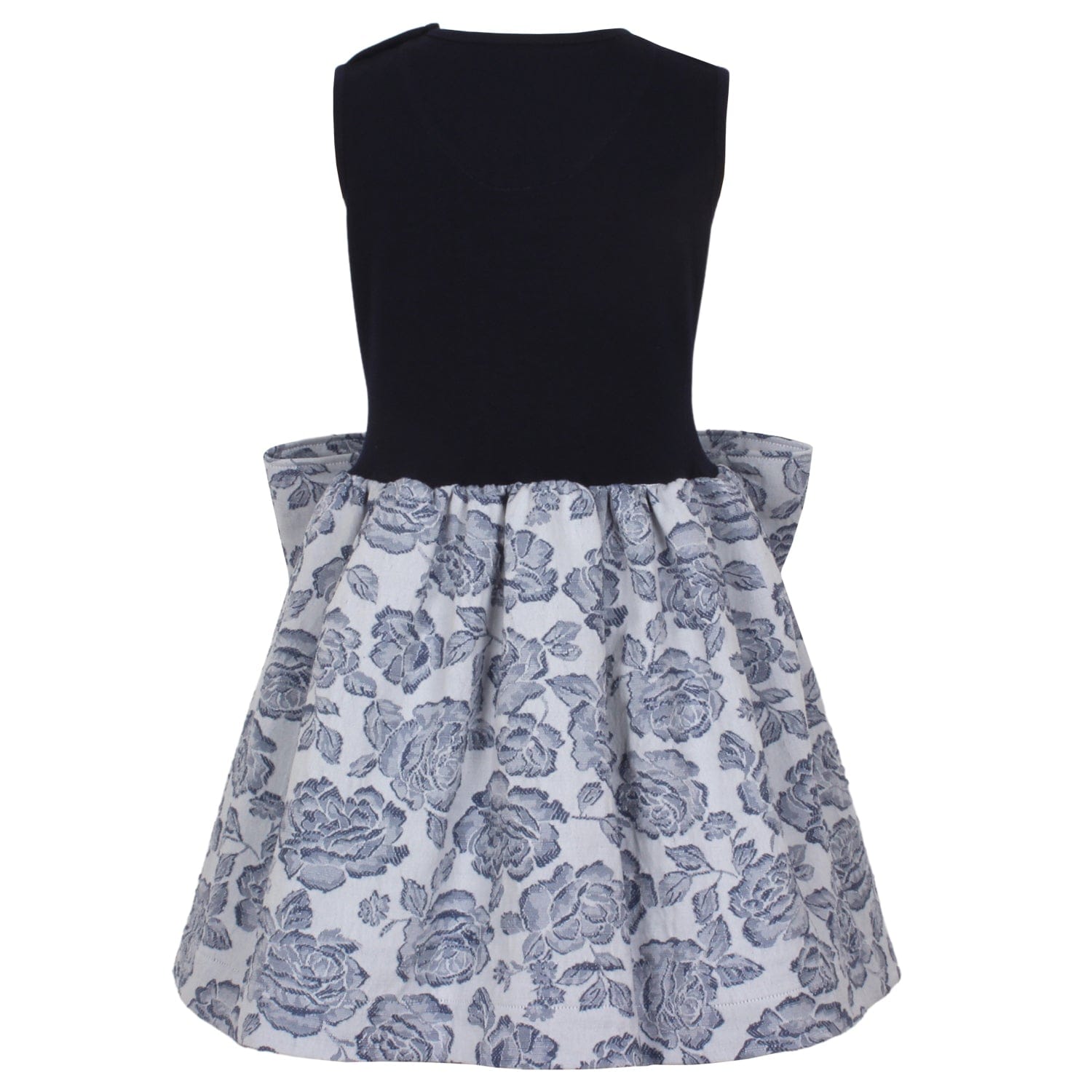 Katlyn Dress Blue Rose Jacquard