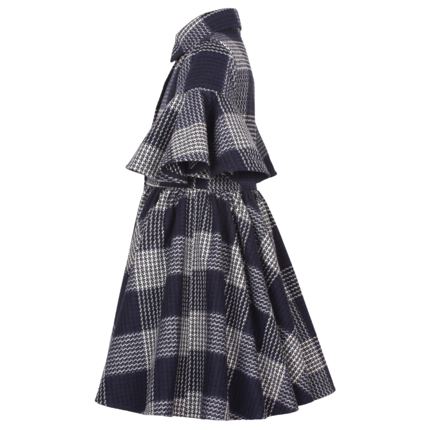 Little Sister Dress Navy & White Check