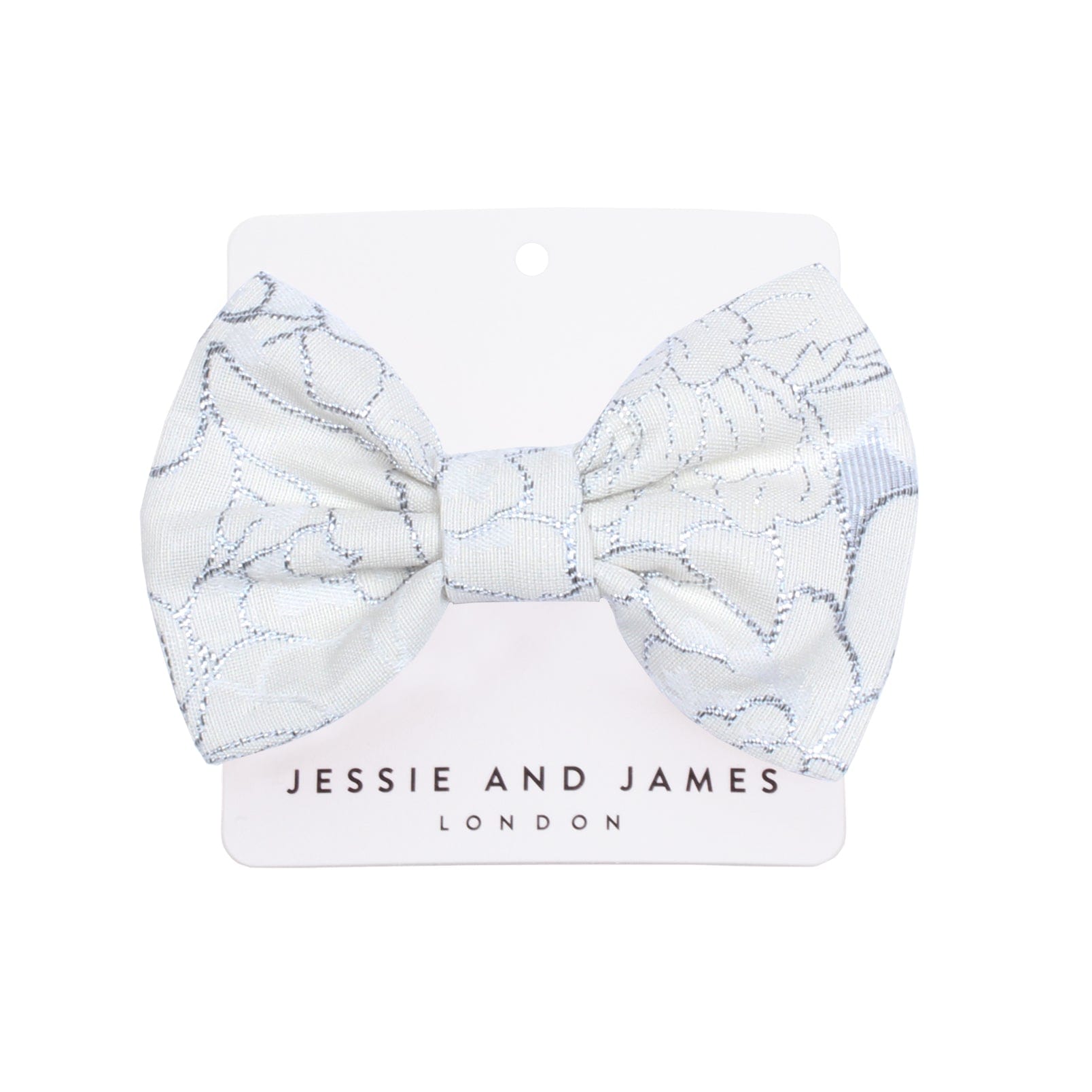 Origami Hair Clip Blue Clouds Jacquard