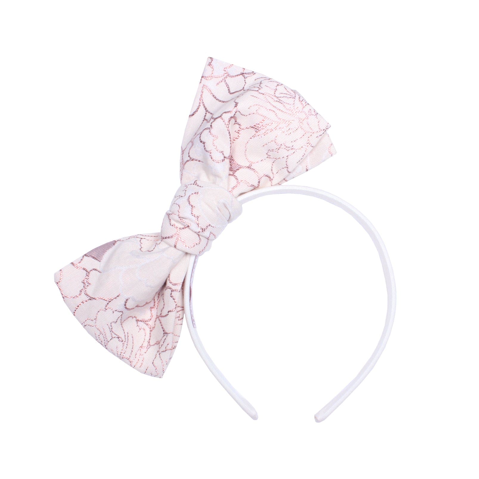 Origami Headband Pink Clouds Jacquard