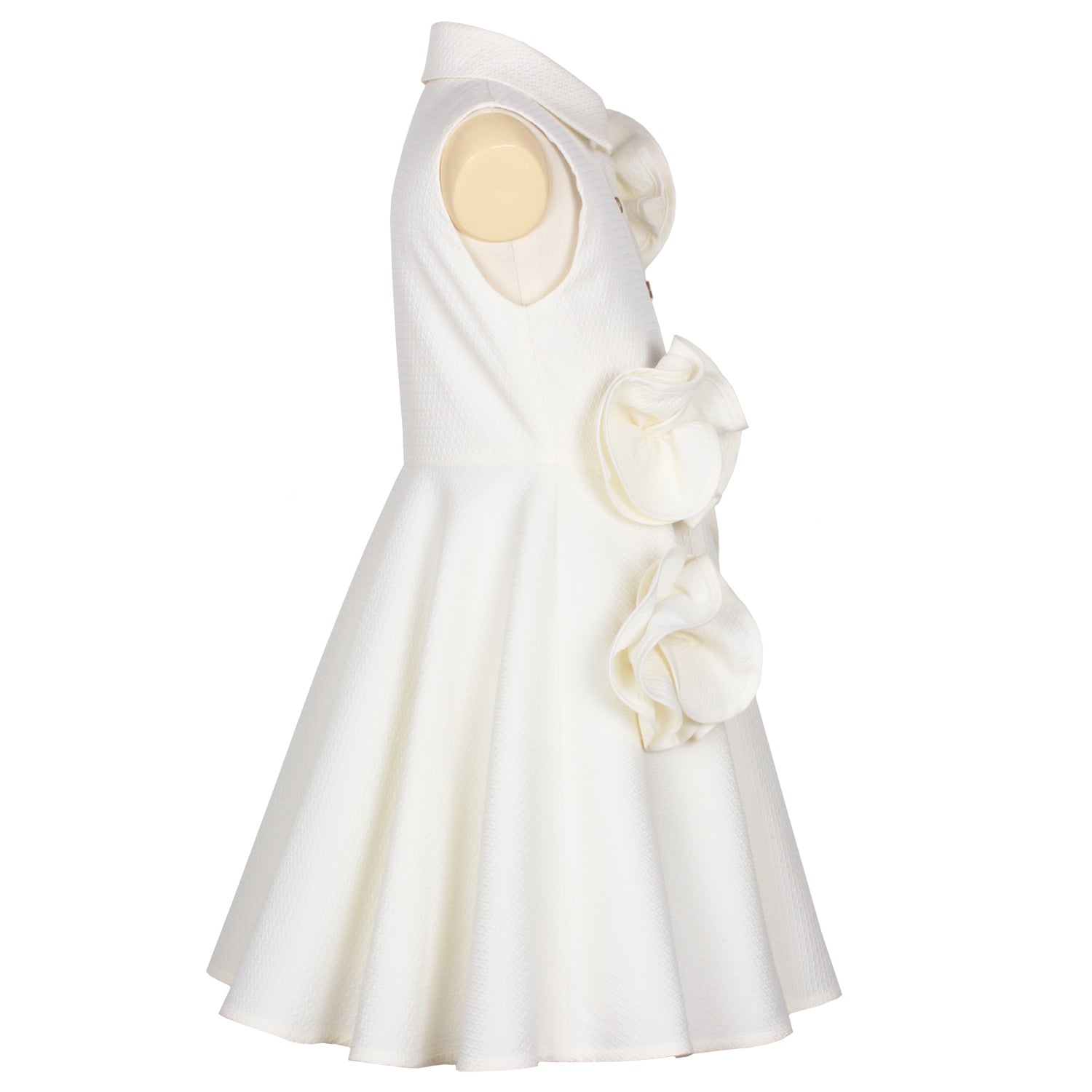 Pirouette Dress White Texture