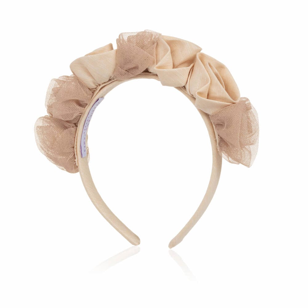 Ring O Roses Headband Beige