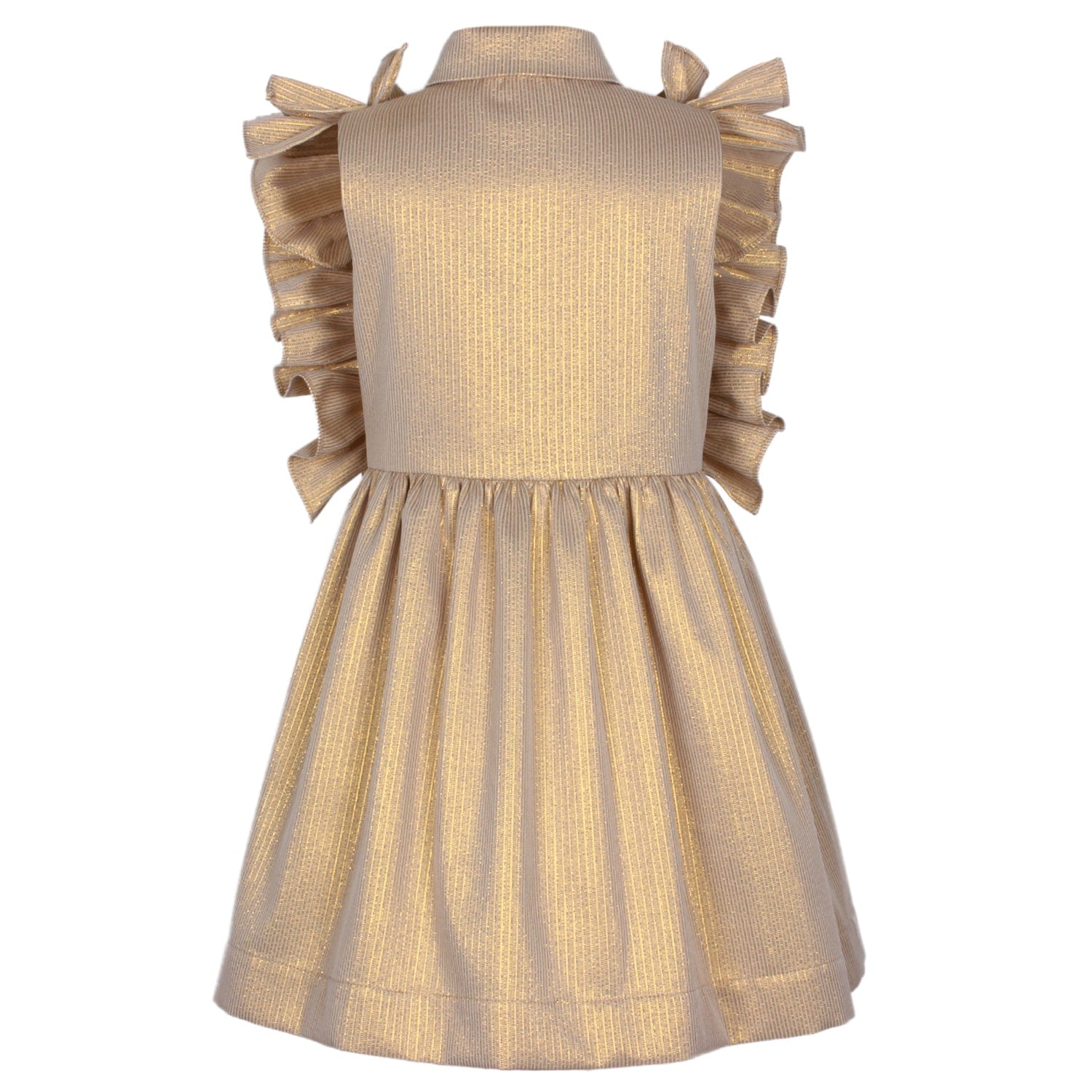 Ripple Dress Gold Stripe