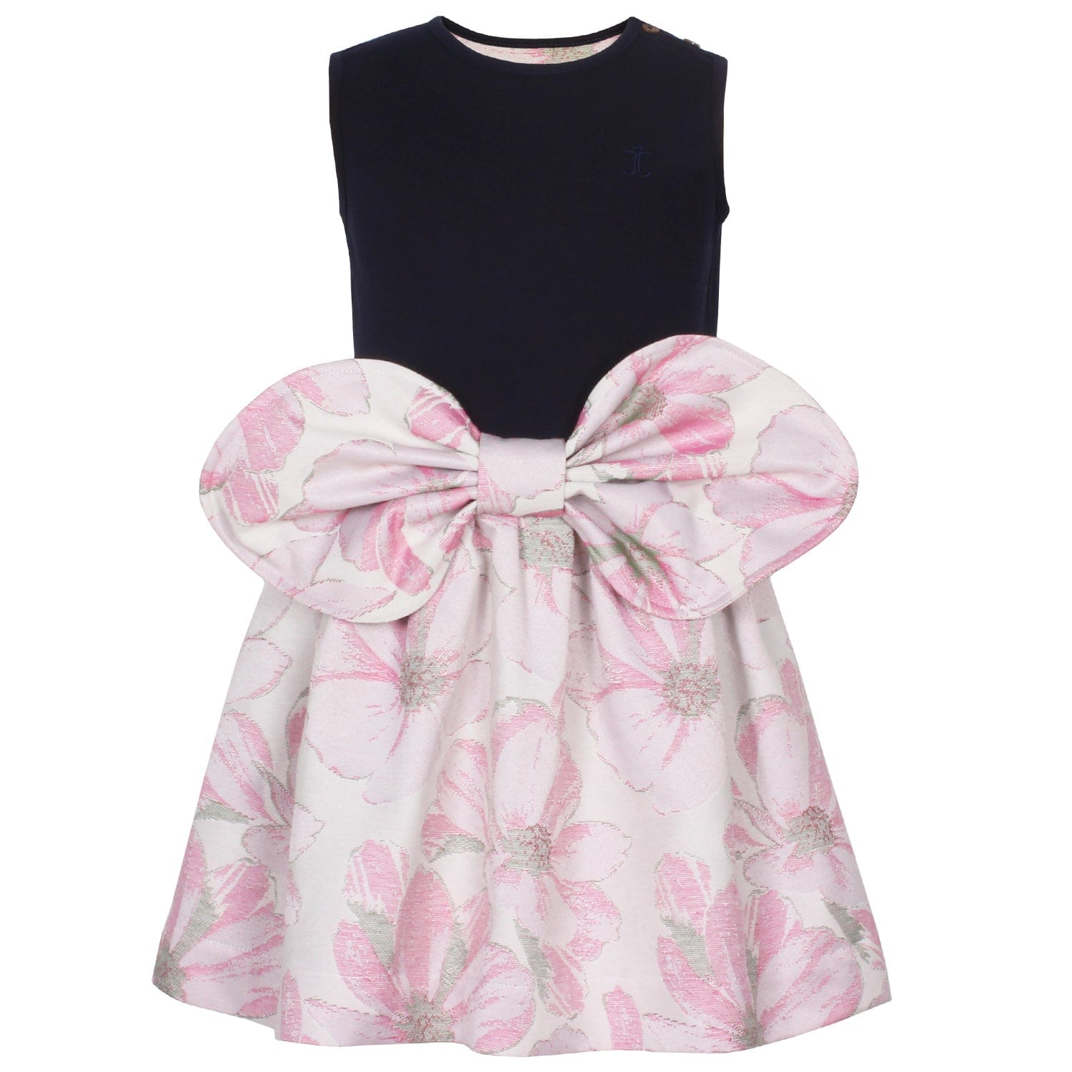 Katlyn Dress Pink Floral Jacquard