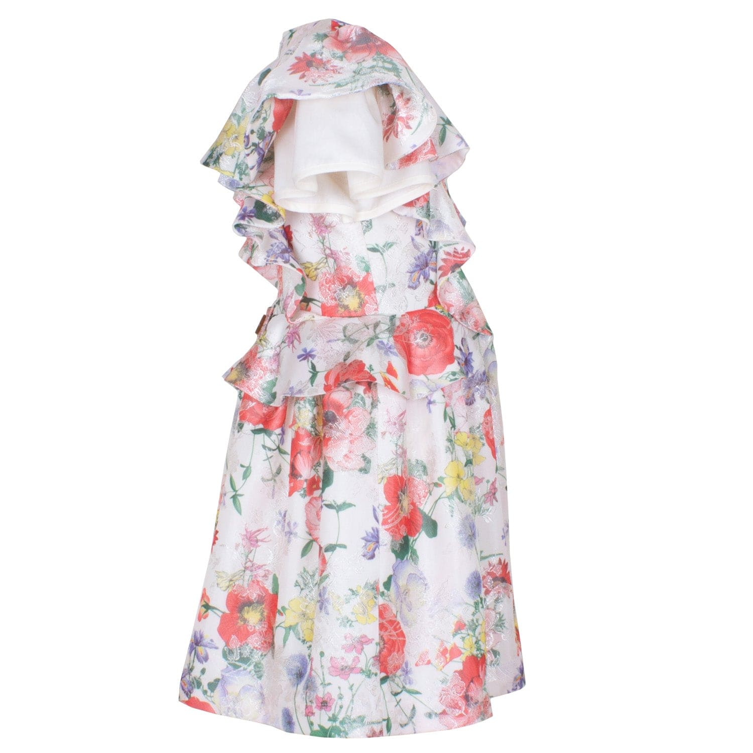 Ruffle Sleeve Dress Wild Flowers