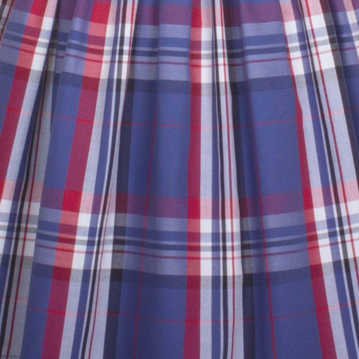 Circle Dress Blue Tartan