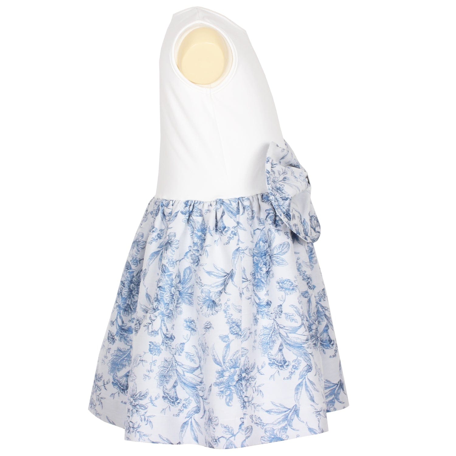 Katlyn Dress Blue Ornamental Flower